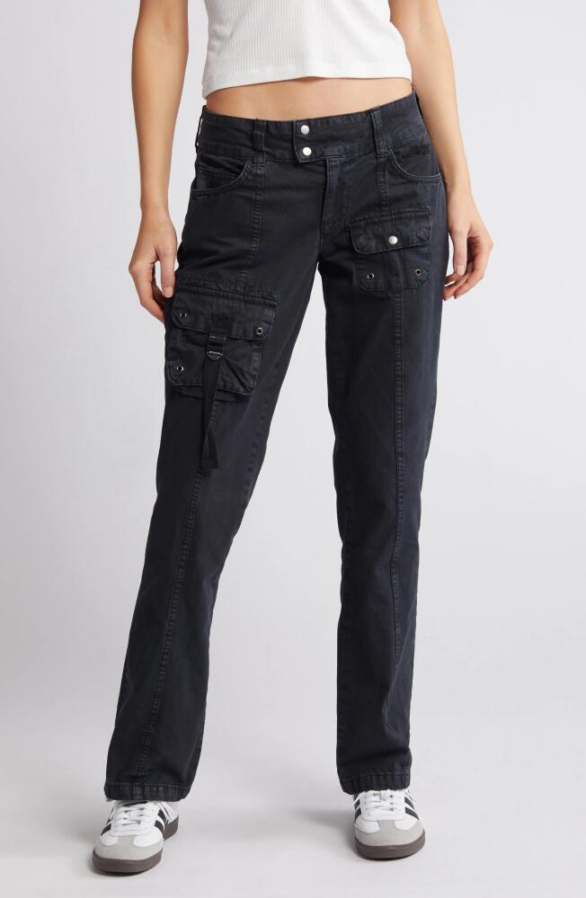 BDG Urban Outfitters Y2K Romi Bootleg Cargo Pants in Black Cover