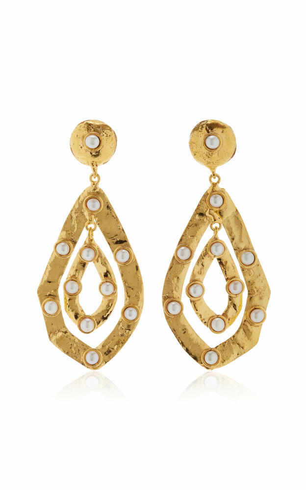 Sylvia Toledano - Ava 22K Gold-Plated Pearl Earrings - Gold - Gifts For Her Cover