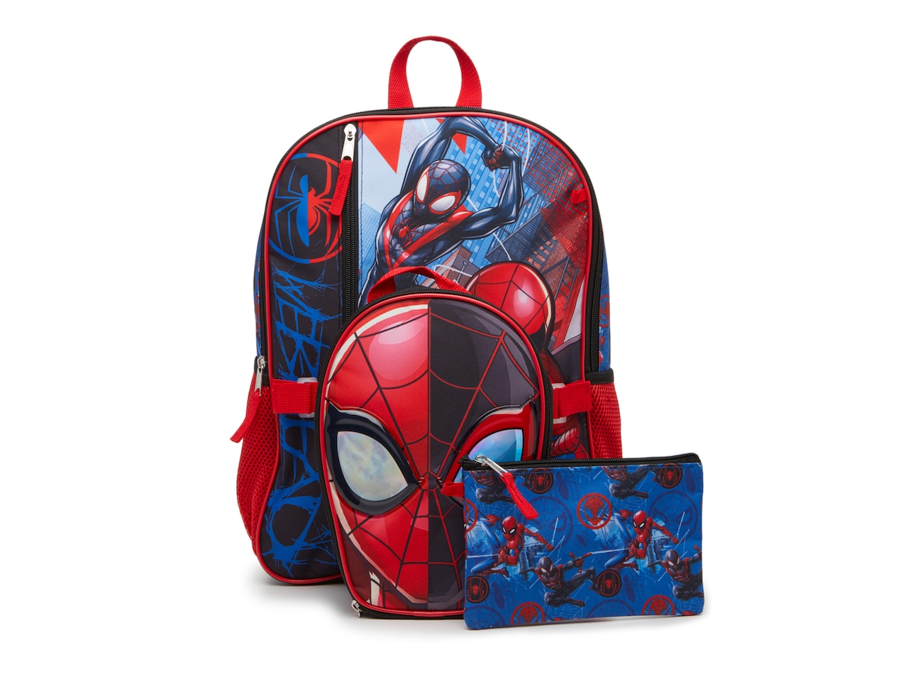 Bioworld Spiderman Backpack Set 3 Pack | Boy's | Blue/Red/Multicolor Cover