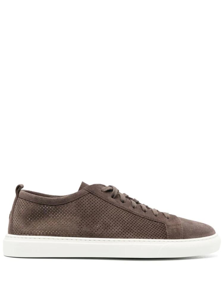 Henderson Baracco Ronny suede low-top sneakers - Brown Cover