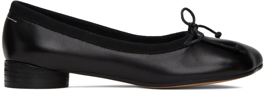 MM6 Maison Margiela Black Anatomic Classic Ballerina Flats Cover