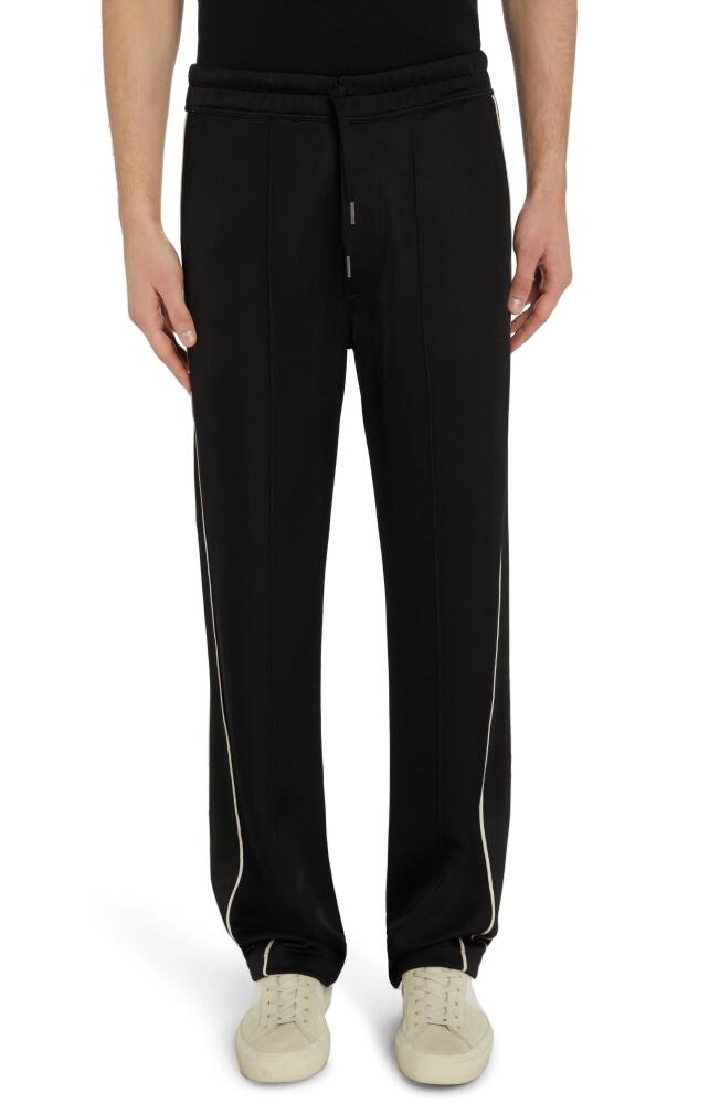 TOM FORD Luxury Stretch Jersey Sweatpants in Black Cover