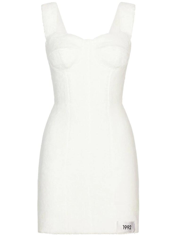 Dolce & Gabbana KIM DOLCE&GABBANA terrycloth minidress - White Cover