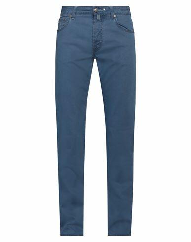 Jacob Cohёn Man Pants Blue Cotton, Elastane Cover