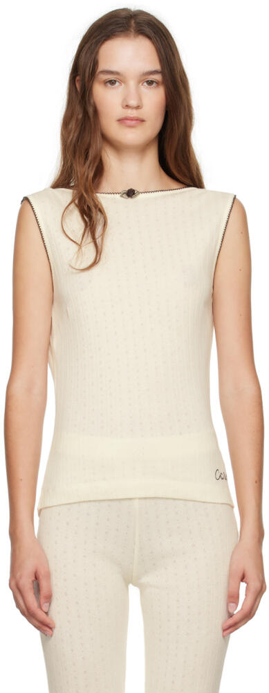 Caro Editions Off-White Alexa Tank Top Cover