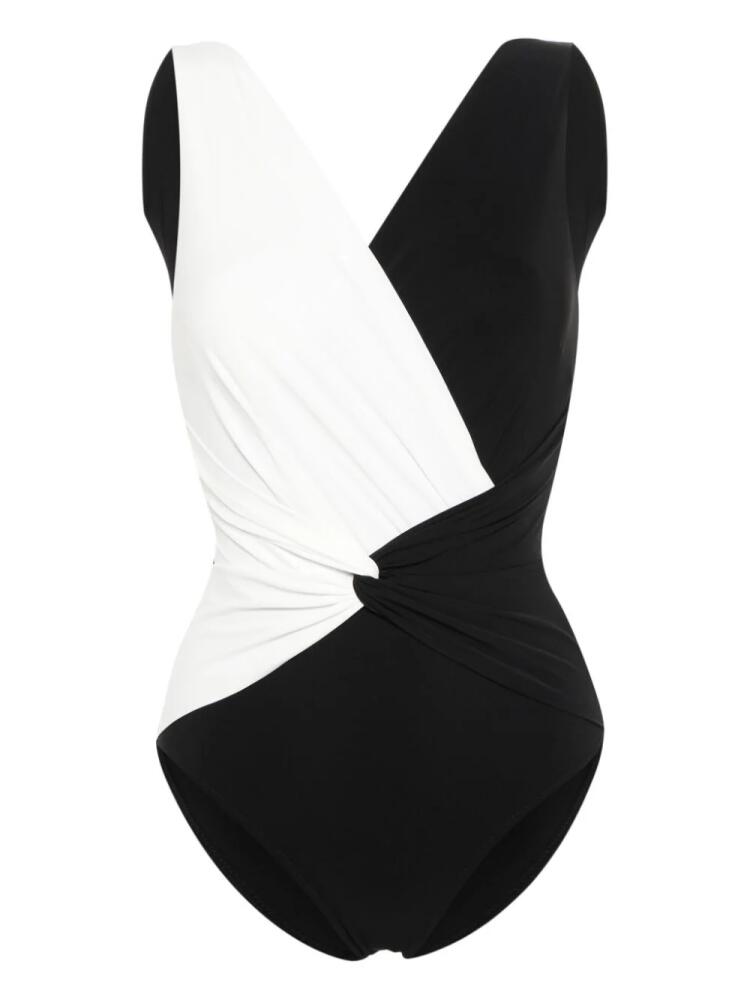 CHIARA BONI La Petite Robe two-tone swimsuit - Black Cover