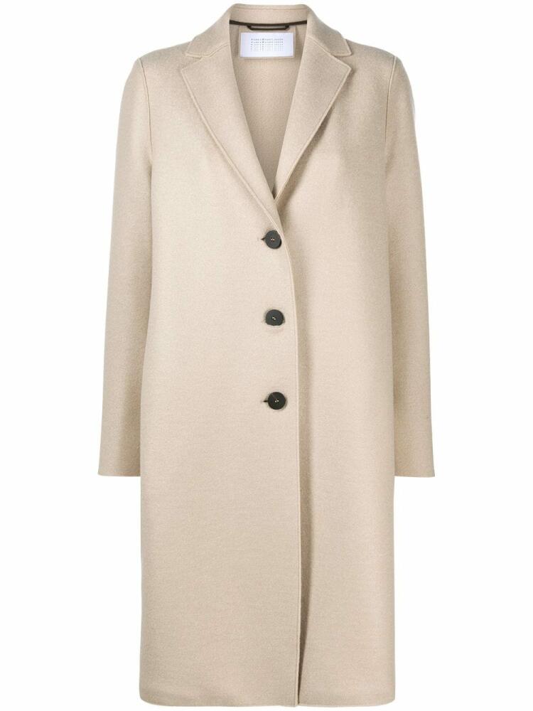 Harris Wharf London single-breasted mid-length coat - Neutrals Cover