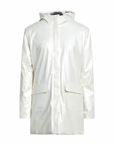 Homeward Clothes Woman Jacket White Polyester, Polyurethane Cover