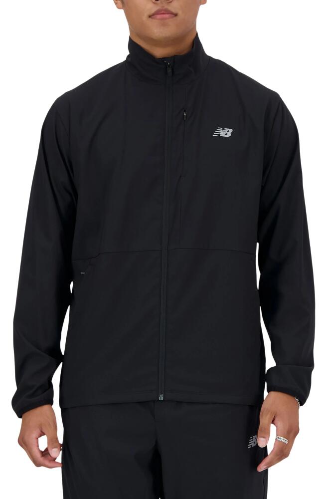 New Balance Athletics Stretch Woven Jacket in Black Cover