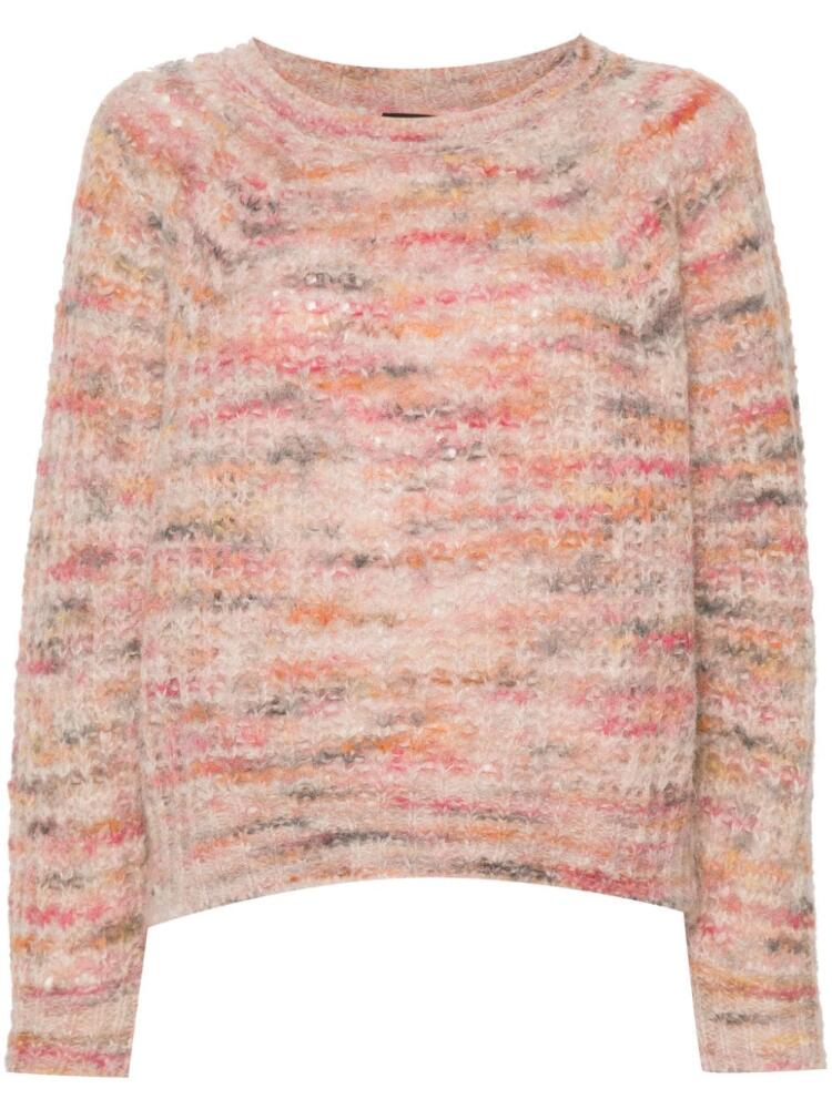 BOSS mélange-effect sweater - Pink Cover