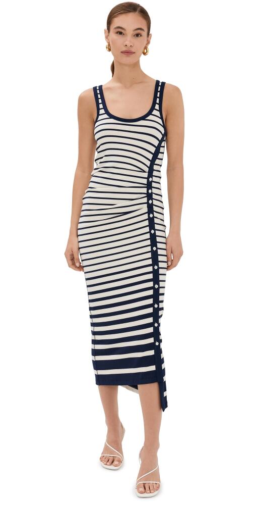 SIMKHAI Trudy Tank Midi Dress Midnight Stripe Cover