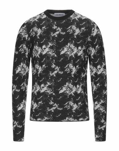 Bikkembergs Man Sweater Black Wool, Acrylic Cover