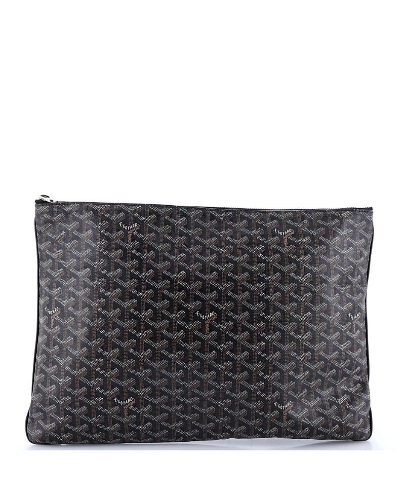 Pre-Owned Goyard Gm Senat Zip Pouch Coated Canvas Cover