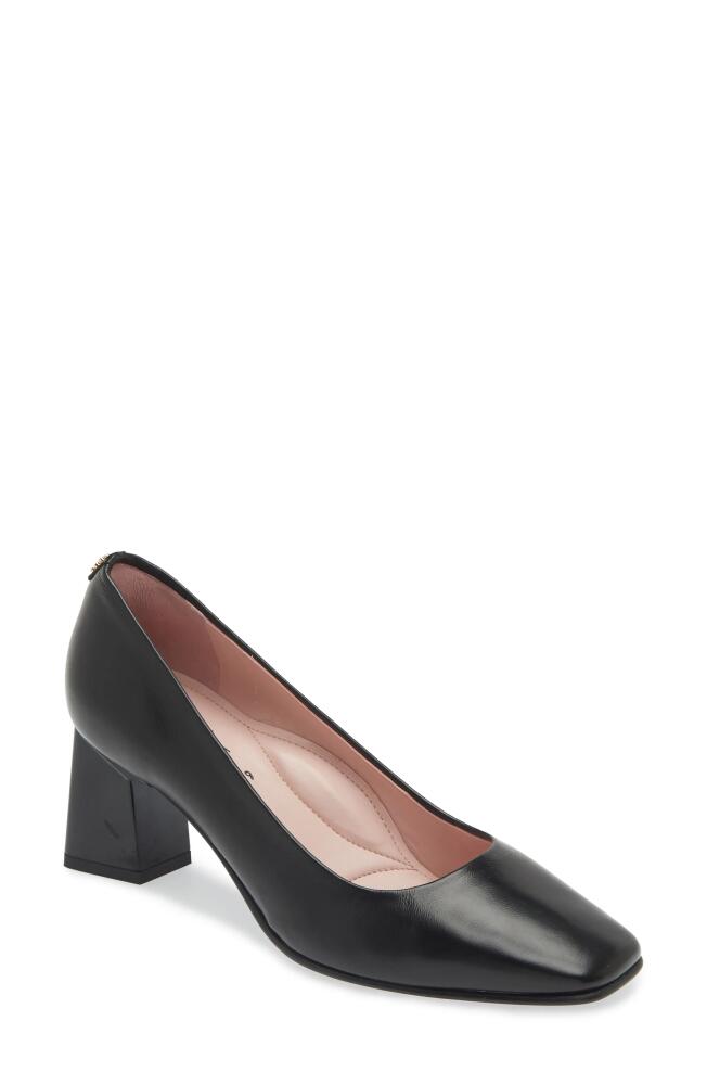 Naot Cass Patent Pump in Black Sheen Leather Cover