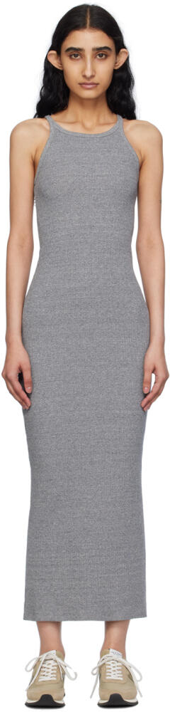 rag & bone Gray 'The Essential Rib String Tank' Midi Dress Cover