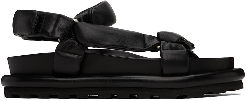 Jil Sander Black Padded Sandals Cover