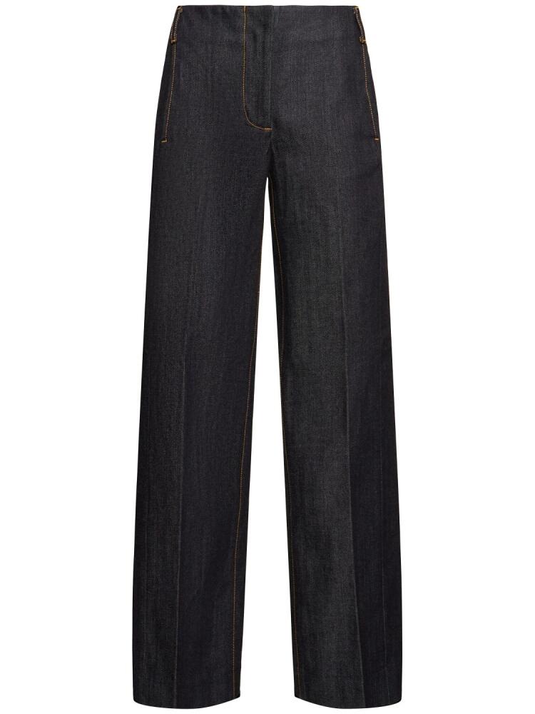 TORY BURCH Mid Rise Straight Denim Jeans Cover