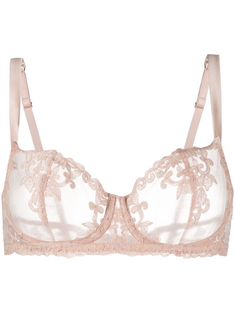 Fleur Of England Dahlia balcony bra - Neutrals Cover