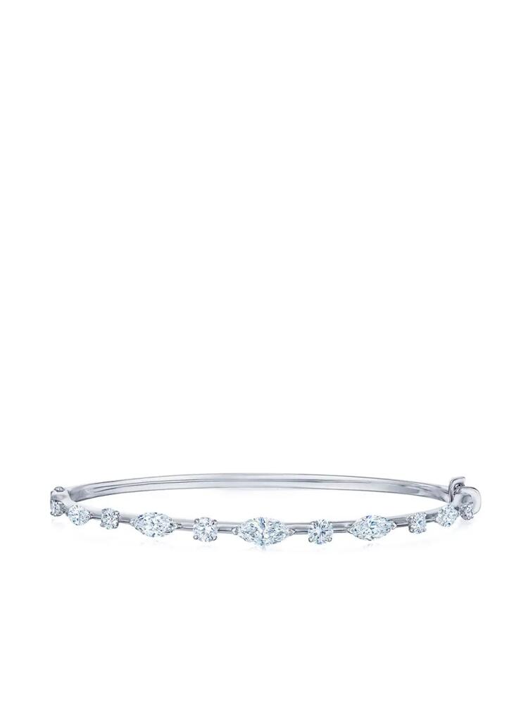 KWIAT 18kt white gold diamond Starry Night bangle - Silver Cover