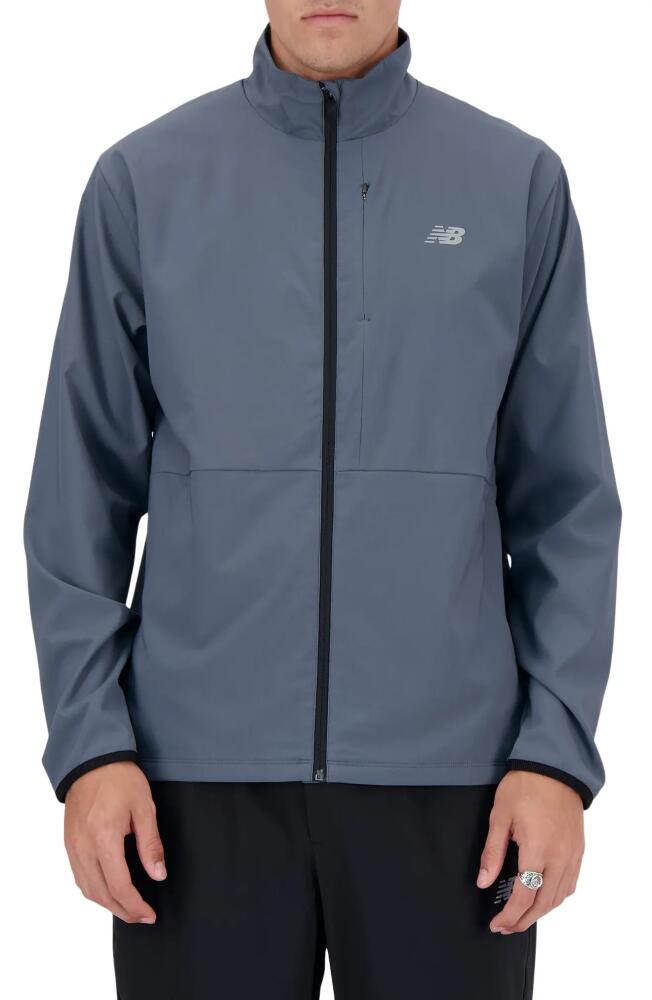 New Balance Athletics Stretch Woven Jacket in Graphite Cover