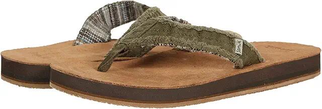 Sanuk Fraid Not Soft Top (Dark Olive) Men's Shoes Cover