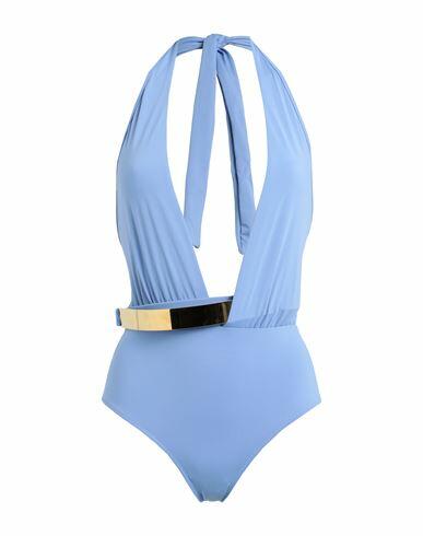 Moeva Woman One-piece swimsuit Light blue Polyamide, Elastane Cover