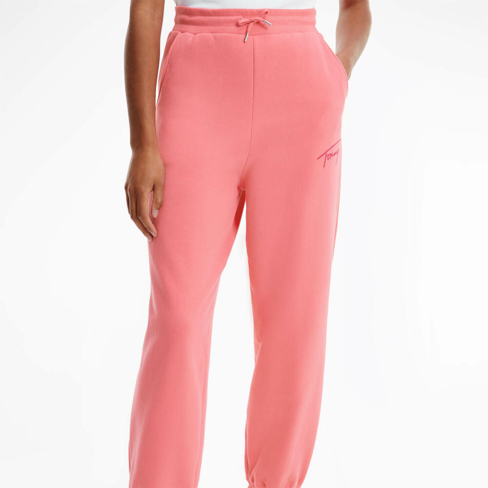 Tommy Jeans Women's Tjw Tommy Signature Sweatpants - Garden Rose Cover