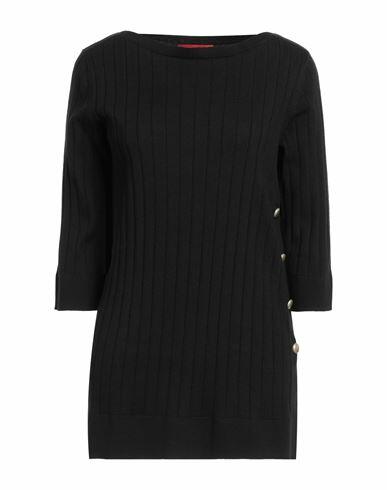 Max & co. Woman Sweater Black Cotton, Cashmere Cover