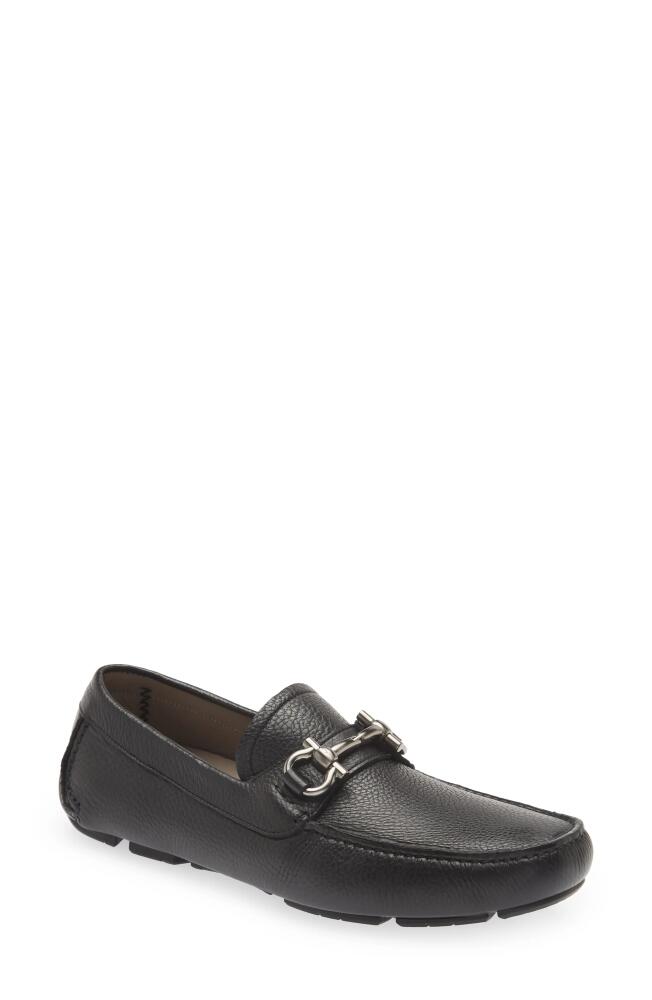 FERRAGAMO Parigi Bit Driving Shoe in Nero Light Grey Cover