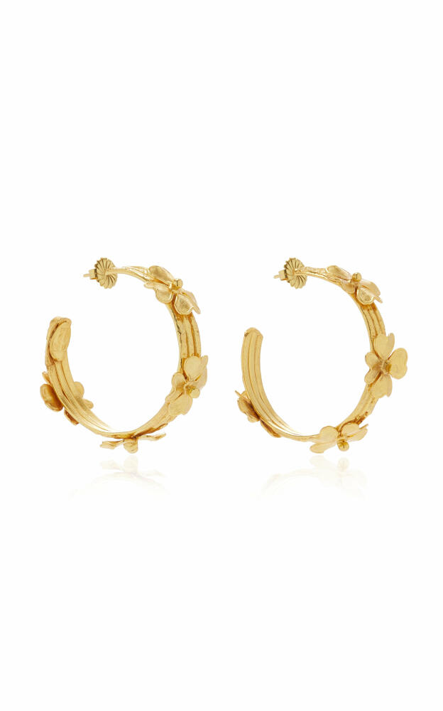 Sylvia Toledano - Lucky Love 22K Gold-Plated Hoop Earrings - Gold - Gifts For Her Cover