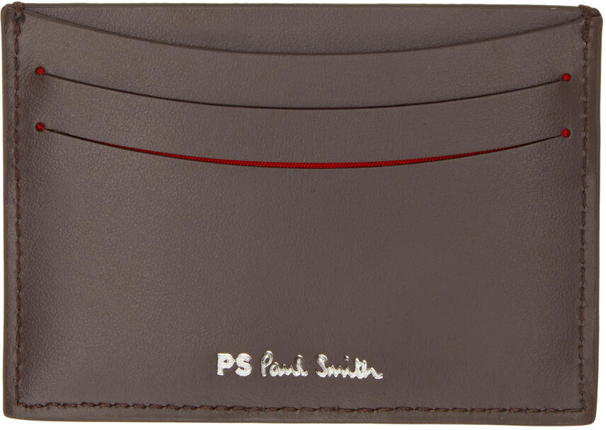 PS by Paul Smith Brown Zebra Card Holder Cover