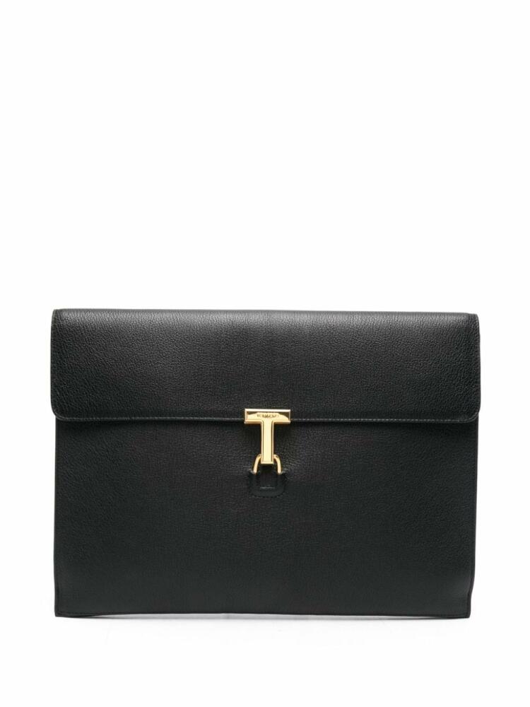 TOM FORD logo-plaque briefcase - Black Cover