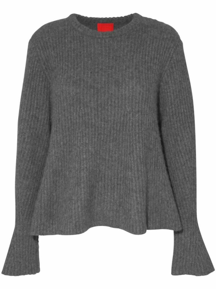 Cashmere In Love flared knitted jumper - Grey Cover