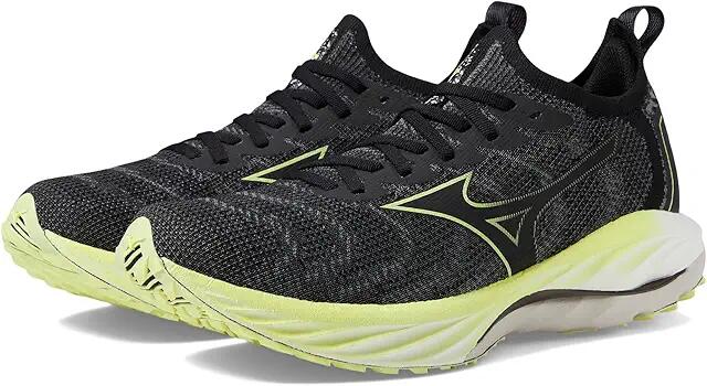 Mizuno Wave Neo Wind (Undyed Black/Luminous) Men's Shoes Cover