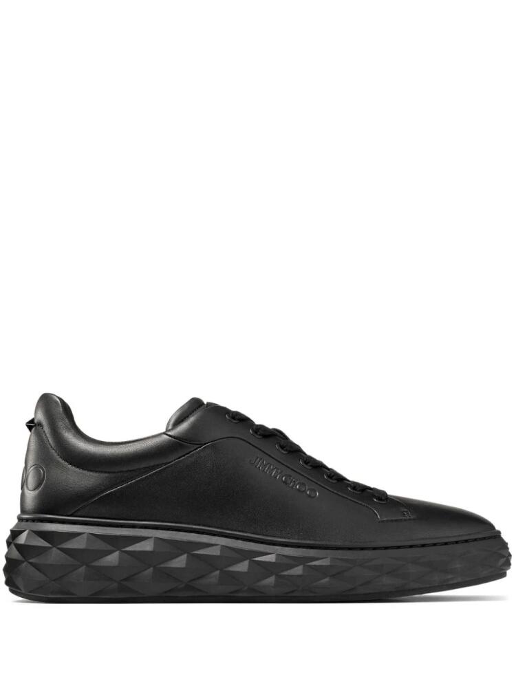 Jimmy Choo Diamond Maxi leather sneakers - Black Cover