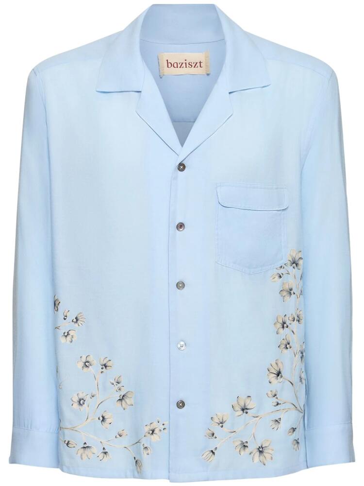 BAZISZT Flower Cotton & Rayon Shirt Cover