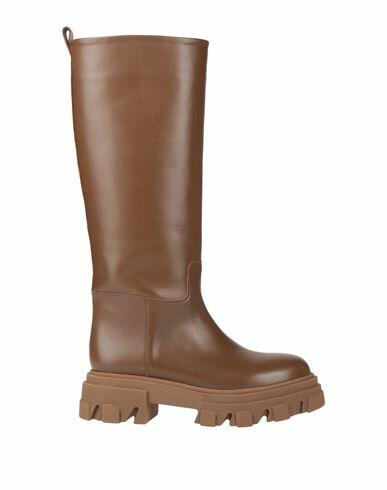 Gia X Pernille Teisbaek Woman Boot Brown Calfskin Cover