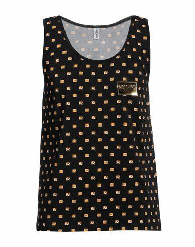 Moschino Man Tank top Black Cotton, Elastane Cover