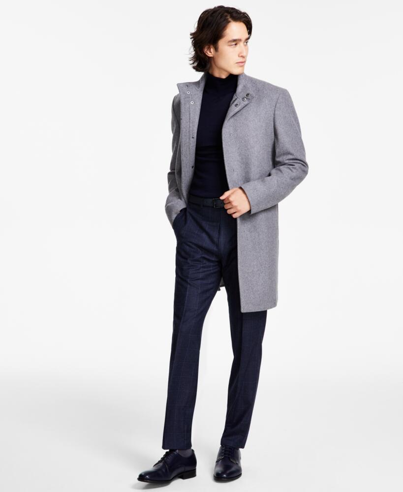 Calvin Klein Men's Mayden Slim-Fit Overcoat - Grey Cover