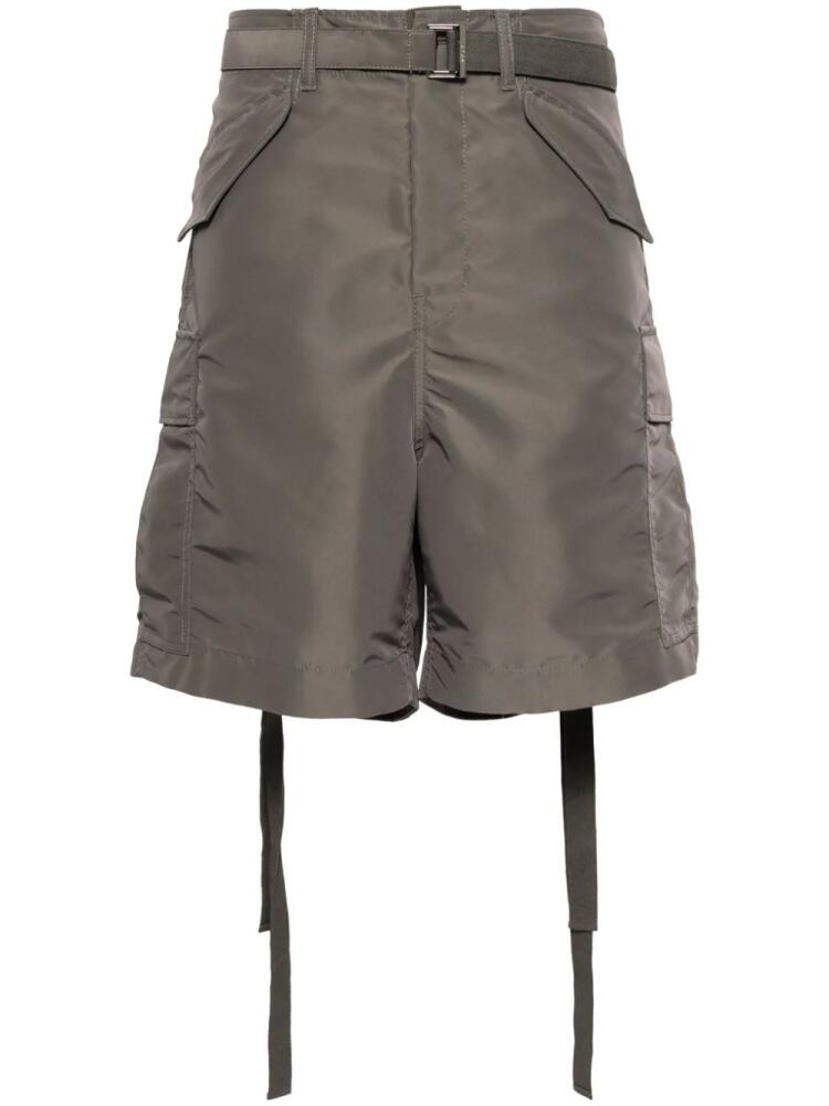 sacai belted cargo shorts - Grey Cover