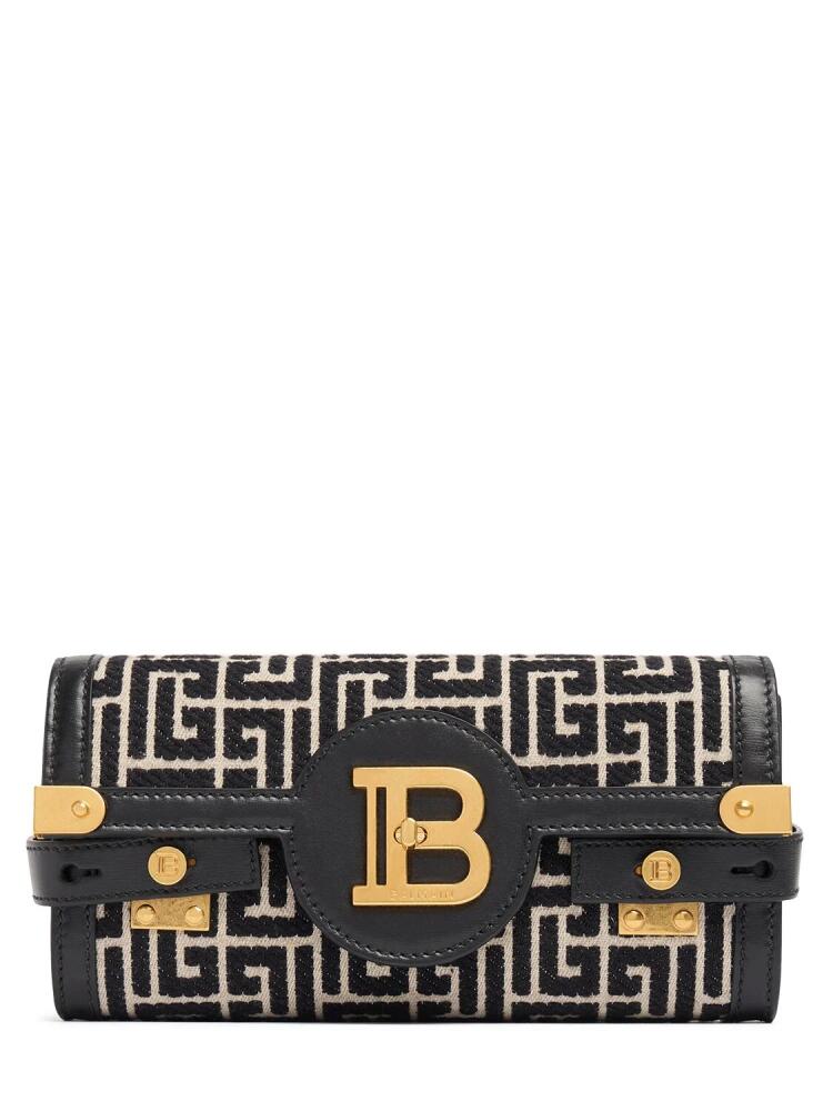 BALMAIN Bbuzz 23 Monogram Jacquard Clutch Cover