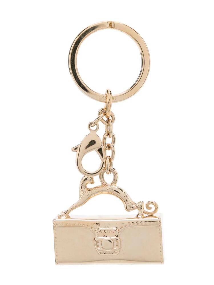 Lanvin Pencil Cat charm keyring - Gold Cover