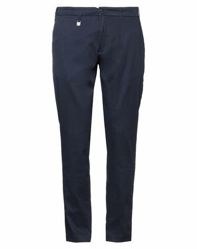 Yes Zee By Essenza Man Pants Navy blue Cotton, Elastane Cover