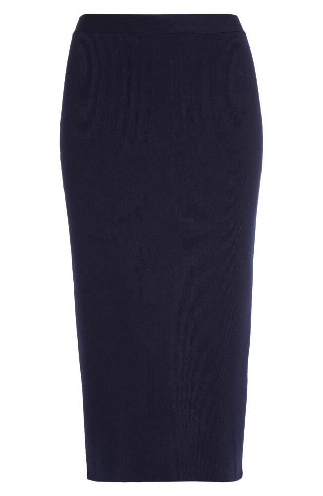 Bottega Veneta Fine Cashmere Midi Sweater Skirt in 4121 Navy Cover