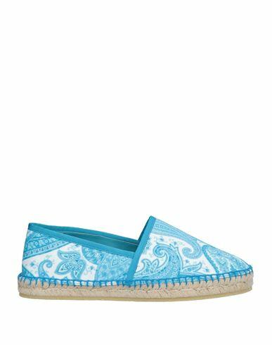 Etro Woman Espadrilles Azure Textile fibers Cover