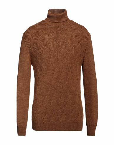 Avignon Man Turtleneck Camel Merino Wool, Acrylic Cover