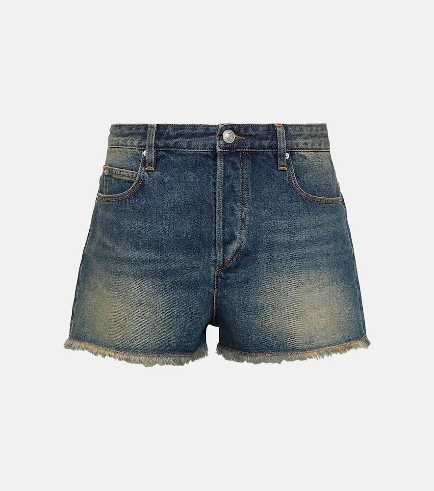 Isabel Marant Lesia mid-rise denim shorts Cover