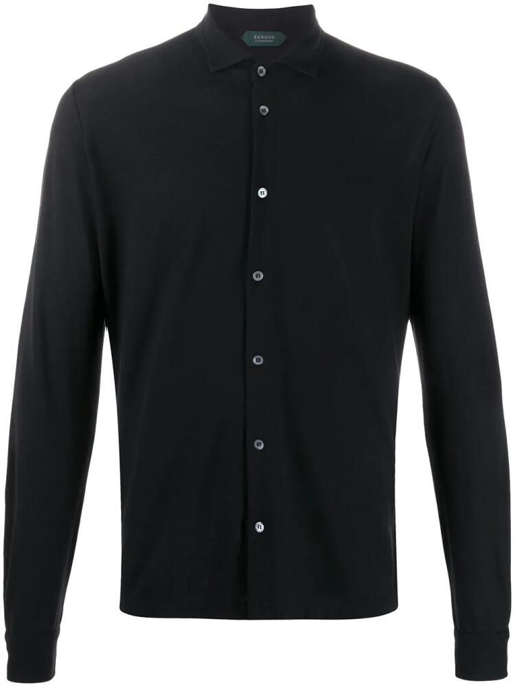 Zanone regular-fit cotton shirt - Black Cover