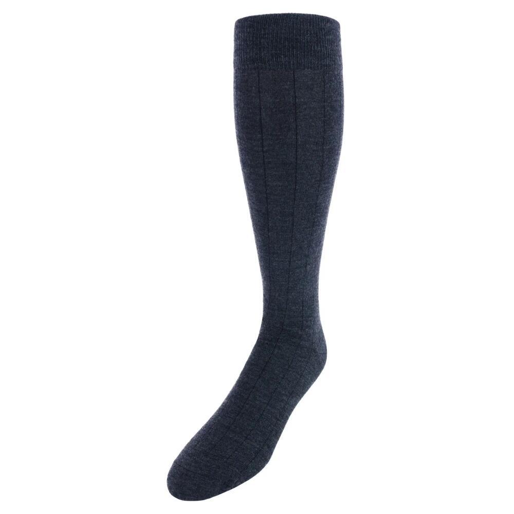 Trafalgar Maxwell Over The Calf Cashmere Blend Socks in Charcoal Cover