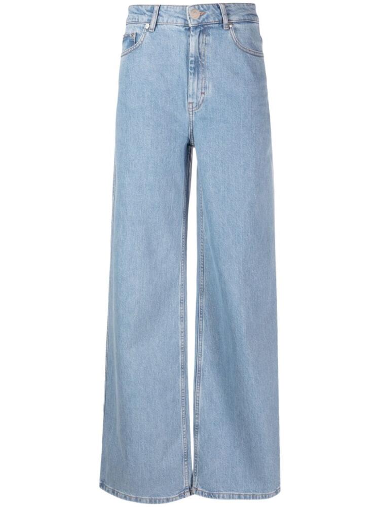 Gestuz mid-rise wide-leg jeans - Blue Cover